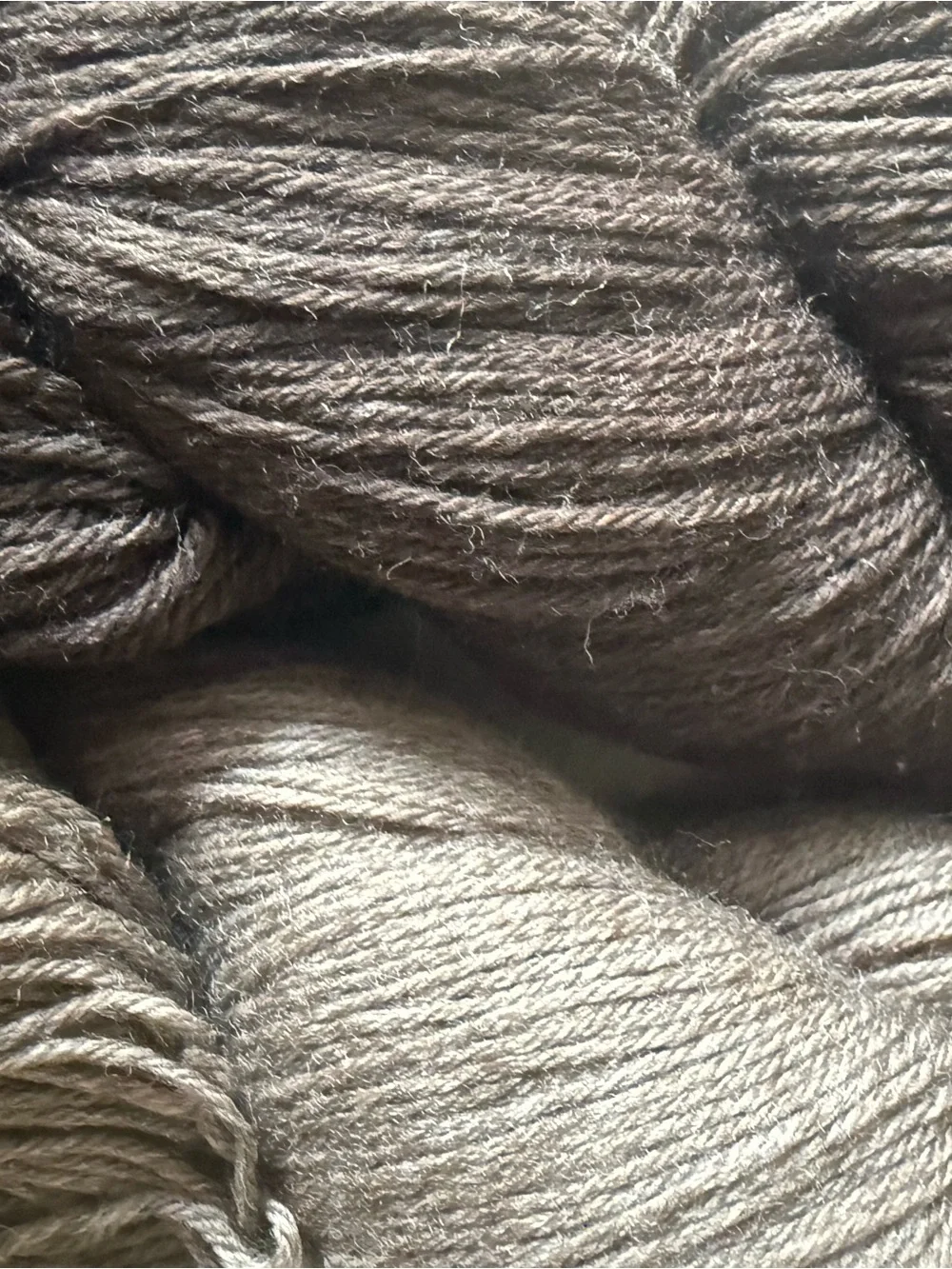 Cloudborn Fibers Merino Sock Yarn - Espresso Heather/Stone Heather